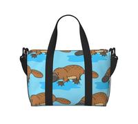 Tcoay Ornithorynque australien amusant, sac de plage pour femme - Sacs de voyage réutilisables à bandoulière