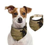 Tcoay Pêche à la Mouche Artistique,Bavoir pour Animaux de Compagnie, écharpe, Bandana pour Chats et Chiens, Serviette pour Chiens, écharpe réglable pour Animaux de Compagnie,L