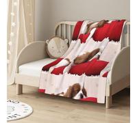 Tcoay Plaid décoratif Cavalier King Charles Spaniel, idéal pour canapé, lit ou Fauteuil, Format 76 x 102 cm (30 x 40 Pouces). Couverture de Voyage 76 x 102 cm (30 x 40 Pouces).