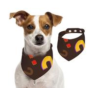 Tcoay Point d'interrogation coloré,Bavoir pour Animaux de Compagnie, écharpe, Bandana pour Chats et Chiens, Serviette pour Chiens, écharpe réglable pour Animaux de Compagnie,S
