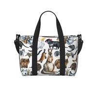 Tcoay Sac de plage pour femme, animaux mignons d'Australie - Sacs à bandoulière réutilisables pour le voyage