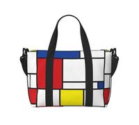 Tcoay Sac de plage pour femme, style minimaliste Mondrian De Stijl, art moderne - Sacs de voyage réutilisables à bandoulière