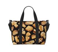 Tcoay Sandwichs au fromage grillé, sac de plage pour femme - Sacs de voyage réutilisables à bandoulière
