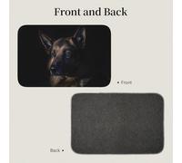 Tcoay Tapis de Sol antidérapant et Absorbant pour Salle de Bain, Tapis d'entrée, Motif Berger Allemand