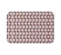 Tcoay Tapis de Sol antidérapant et Absorbant pour Salle de Bain, Tapis d'entrée, Tapis de Sol décoratif, « Tous Mes Meilleurs Amis sont des Westies ».