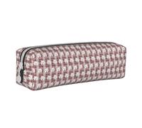 Tcoay Trousse à Crayons Pochette à Crayons cylindrique portative avec Pochette à cosmétiques en Cuir à Fermeture éclair,Tous Mes Meilleurs Amis sont des Westies