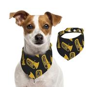 Tcoay Tuba isolé, Instrument de Musique,Bavoir pour Animaux de Compagnie, écharpe, Bandana pour Chats et Chiens, Serviette pour Chiens, écharpe réglable pour Animaux de Compagnie,L