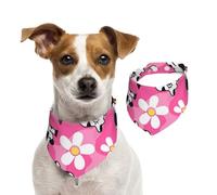 Tcoay Vache créative, Dessin animé, Animal imprimé,Bavoir pour Animaux de Compagnie, écharpe, Bandana pour Chats et Chiens, Serviette pour Chiens, écharpe réglable pour Animaux de Compagnie,M