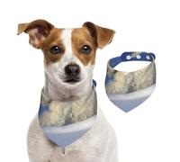 Tcoay Westie Winter West Highland White Terrier Chiens,Bavoir pour Animaux de Compagnie, écharpe, Bandana pour Chats et Chiens, Serviette pour Chiens, écharpe réglable pour Animaux de Compagnie,S
