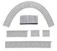 TCOTBE Lot de 5 peignes ondulés en forme de U pour cheveux - Pinces à cheveux en fil métallique - Mini frange - Outil de coiffure invisible - Accessoires de coiffure pour fille et femme
