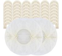 TCOTBE Lot de 50 bonnets de douche jetables beiges pour salon, bricolage, conditionnement, teinture, traitements capillaires, fournitures de nettoyage, accessoires essentiels de voyage