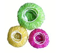 TCOTBE Lot de 60 housses de rangement élastiques réutilisables pour bols alimentaires, variété de 3 tailles extensibles translucides et housses colorées pour assiettes plates, alternative au film