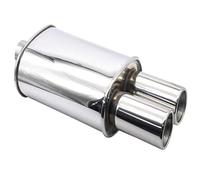 TCPCHKHOPP Double Sortie Embout Embouts Universels De Silencieux D'échappement De Voiture d'acier Inoxydable De Sortie De Double Entrée Universelle Embout Échappement(52-SL)