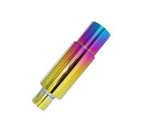TCPCHKHOPP Double Sortie Embout Sortie d'extrémité d'échappement Universelle 51/57/63MM, 89MM, de Moto, Queue de Silencieux Embout Échappement(007 Colorful 51mm)