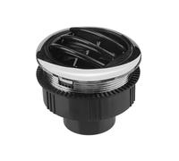 TCPCHKHOPP Grille Aération Voiture Sortie De Climatisation Ronde Universelle avec Grille D'aération A/C Chromée 75mm pour Bus RV Bouche Aérations(2)
