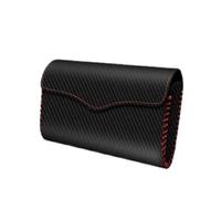 TCPCHKHOPP Porte Lunettes Voiture Sac Rangement en Cuir Multifonctionnel Universel Sac Rangement Voiture Étui À Lunettes Pince Pare-Soleil Support Lunettes Soleil Étui Lunettes Voiture(Carbon Fiber)