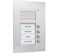 TCS PUK04/1-EN Station de porte encastrée compacte 1 rangée 4 boutons