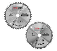 TCT165MXBSK Saxton TCT lames de scie circulaire pour le bois 165 mm x 20 mm (16 mm bague) Pack B compatible avec Bosch Makita Dewalt etc