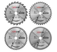 TCT165MXDSK Saxton TCT lames de scie circulaire pour le bois 165 mm x 20 mm (16 mm bague) Pack D compatible avec Bosch Makita Dewalt etc