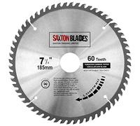 TCT18560T Saxton TCT Lame de scie circulaire à bois 185 x 30 mm x alésage x 60 dents pour scies Bosch, Makita, Dewalt 190 mm.