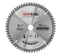 TCT18560T20B Lame de scie circulaire TCT 185 mm x 60 dents x 20 mm alésage (anneau 16 mm) compatible avec Evolution Bosch Makita Dewalt etc