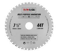 TCT19044TMPT Saxton TCT Lame de scie circulaire multi-usages, 190 mm x 44 dents, pour bois et métal, convient pour Bosch, Dewalt, Ryobi, Makita, etc