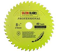 TCT21640TPRO Saxton gamme professionnelle TCT lame de scie circulaire 216 mm x 40 dents x 30 mm alésage, 16, 20, 25 mm bagues de réduction