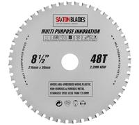 TCT21648TMPT Saxton TCT innovation polyvalente lame de scie circulaire 216 mm x 48 dents bois et Metal compatible avec le bois et le métal pour Bosch Ryobi, etc.