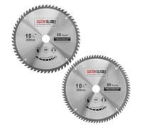 TCT260MXA 2x Saxton TCT lames de scie circulaire pour le bois 260 mm x 30 mm alésage for Bosch Makita Dewalt Pack A