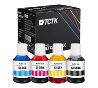 TCTK Cartouches d'encre GI-56C GI-56M GI-56Y GI-56BK Lot de 4 CMJN Compatible avec Canon MAXIFY GX 3040 3050 4040 4050 5050 5150 5540 5550 6050 6150 6550 7050 7055 7150, remplace 4430C001