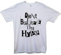 TCVCCV Don't Believe The Hype T-Shirt - White Manches Courtes(Medium)