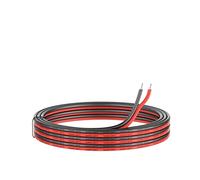 TCVCTNMZTX 2pin extension 14Awg silicone fil électrique noir et rouge 2 conducteur ligne parallèle longueur souple flexible for vous choisir Fil électrique(10m)