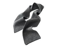 TCVCTNMZTX Écharpe d'hiver 100% cachemire tricotée for femme, rayée, épaisse, douce et chaude, petite écharpe Écharpe(GRAY)