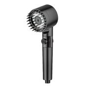 TCVCTNMZTX Filtre de douche, pommeau, accessoires salle bain, boutons, robinet for main portable, pièces rechange, luminaire, maison Pommeau de douche(Black shower head)