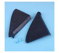 TCVCTNMZTX Noir abdos Couvercle de porte la paire Couvre-panneau garniture Mount Triangle for clips convient for Vw Fit for le golf apte for Jetta GTI GLI MK2 191837993 191837994 rétroviseur