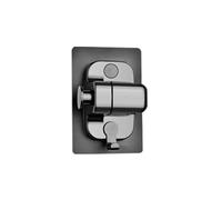 TCVCTNMZTX Pommeau de douche for 10 jets filtrés, pommeau for économie d'eau, résistant for chutes, noir et blanc, for salle bain Pommeau de douche(Black Base)