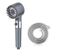 TCVCTNMZTX Pommeau de douche massant, filtre d'arrêt d'eau en un clic for pommeaux, accessoires salle bain, boutons, pièces, luminaires for la maison Pommeau de douche(Grey suit D)