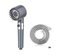 TCVCTNMZTX Pommeau de douche massant, filtre d'arrêt d'eau en un clic for pommeaux, accessoires salle bain, boutons, pièces, luminaires for la maison Pommeau de douche(Grey suit D)
