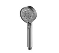 TCVCTNMZTX Pommeau de douche réglable for 5 modes, économie d'eau, massage, crochet, tuyau, accessoires salle bain Pommeau de douche(Gray)