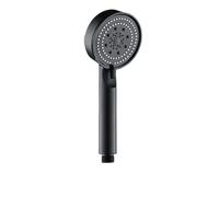 TCVCTNMZTX Pommeau de douche réglable for 5 modes, économie d'eau, massage, crochet, tuyau, accessoires salle bain Pommeau de douche(Noir)