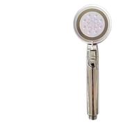 TCVCTNMZTX Pommeau de douche Supercharge 13 pouces, panneau super grand, montage au plafond, 3 modes, haute pression, débit, salle bain for effet pluie Pommeau de douche(Silver-b hand shower)