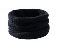 TCVCTNMZTX Tour de cou unisexe en maille tricotée, couleur unie, simplicité, confort, cachemire, écharpe universelle Écharpe(Noir)