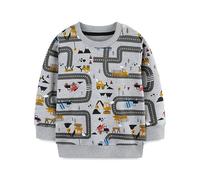TCWWBB Pull pour fille - Pull pour enfant - Dinosaure - Licorne - Papillon - Danse - Unisexe - Haut à manches longues en coton - Tenue décontractée - Col rond - Vêtements d'hiver - Âge : 1 à 7 ans