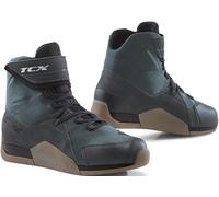 TCX District Chaussures de moto imperméables, noir-brun, taille 38 pour homme