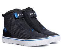TCX Ikasu 2 Air Chaussures de moto pour femmes, noir-blanc-bleu, taille 36