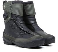 TCX Infinity 3 Mid WP Bottes de moto, Noir/vert foncé, Taille 40