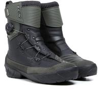 TCX Infinity 3 Mid WP Bottes de moto, Noir/vert foncé, Taille 41