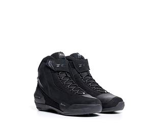 TCX - Jupiter 5 Gore-Tex, Bottes de Moto pour Hommes, Protectrices, Membrane Gore-Tex Performance intégrée à la Tige en Daim, Fermeture par Lacets et Velcro, Noir