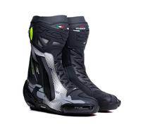 TCX - RT-RACE PRO AIR, Bottes de Sport pour Moto, avec Protections, Homme, Noir/Blanc/Gris, 46