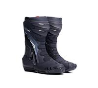 TCX - S-TR1, Bottes de Moto pour Femmes, Bottes de Sport, Dessus en Microfibre, Fermeture Elastique Latérale et Velcro, Noir/Blanc Nacré